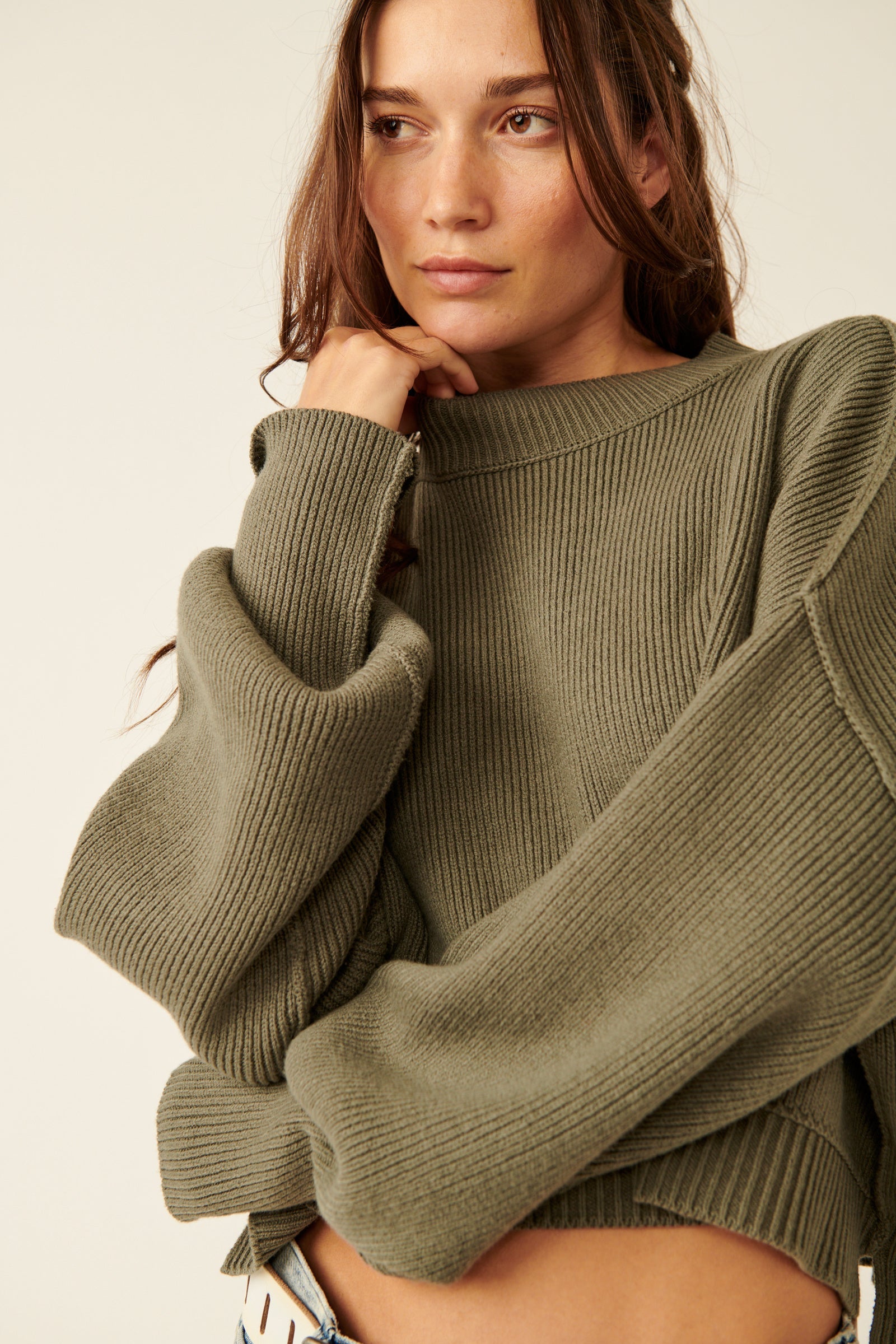 Easy Street Crop Pullover, , Sweater, free-people-easy-street-crop-pullover, Color:Camel, Color:Dried Basil, Color:Frost Lavender, Color:LEAD, new womens, pullovers, regular price, size-guide-alpha, size-guide-denim, size-guide-numeric, Size:L, Size:M, Size:S, Size:XL, Size:XS, ss24, Type:Sweater, Vendor:FREE PEOPLE, womens, PLENTY