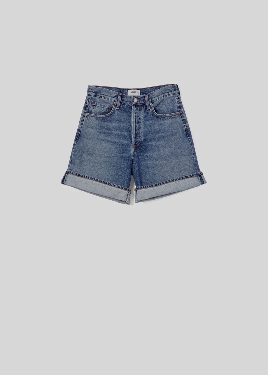 Dame Relax Cuff Short, , Denim, agolde-dame-relax-cuff-short-dk-ind, Color:Control, new womens, regular price, shorts, Size:23, Size:24, Size:25, Size:26, Size:27, Size:28, Size:29, Size:30, Size:31, ss24, Type:Denim, Type:SHORTS, Vendor:AGOLDE, womens, PLENTY