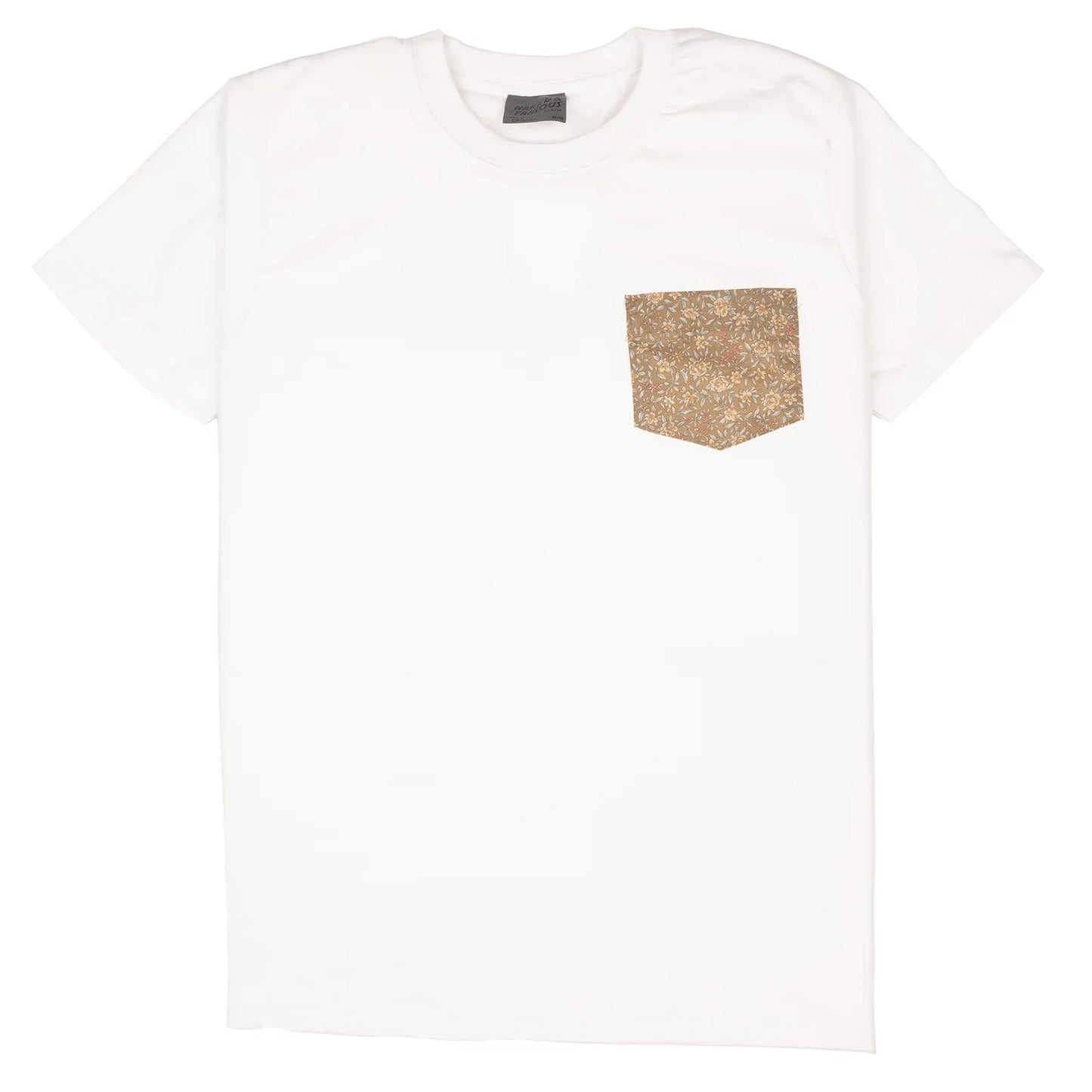 Pocket Tee - Bell Flowers, , m tops, naked-famous-pocket-tee-bell-flowers, Color:White, m tees, mens, new mens, regular price, Size:L, Size:M, Size:S, Size:XL, Size:XXL, ss24, Type:m tops, Vendor:NAKED & FAMOUS, PLENTY